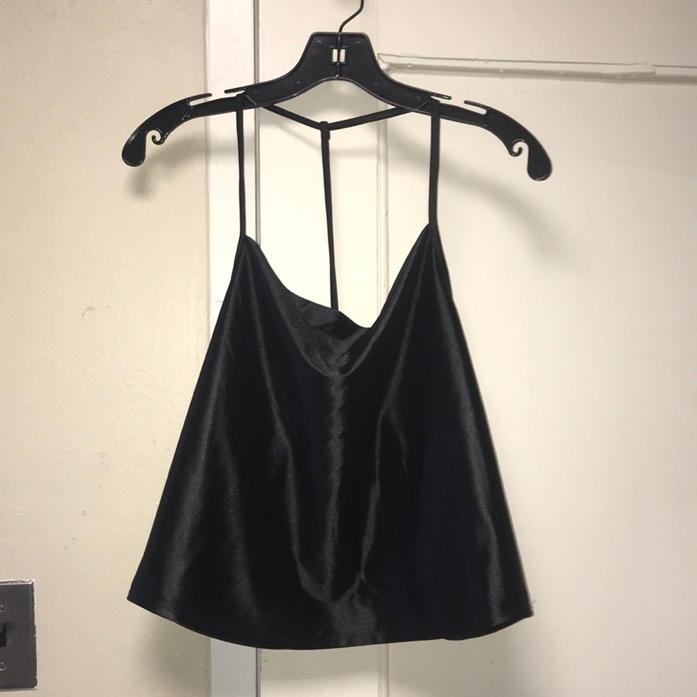 Silky black tank